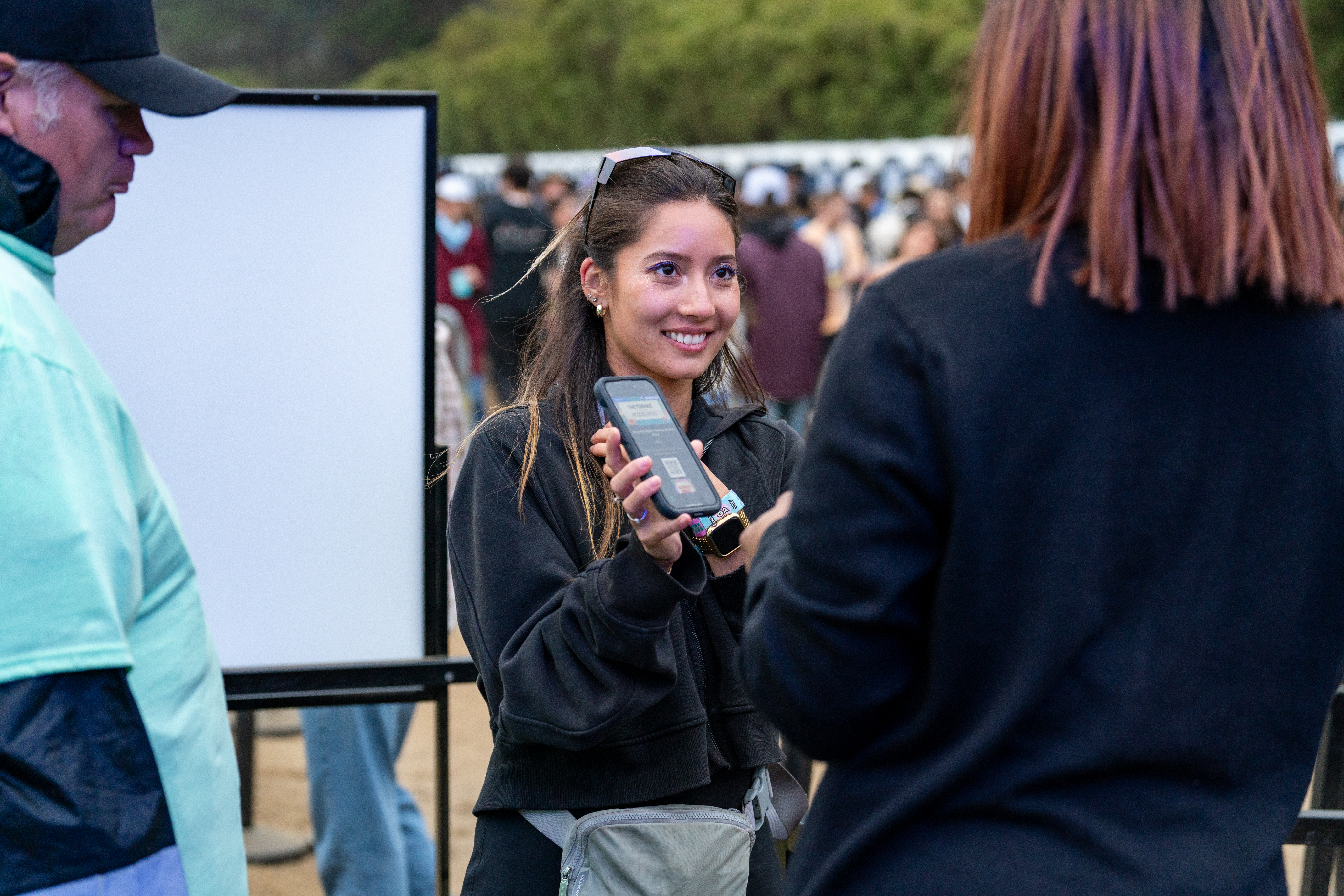CrowdPass LED wristbands at Outside Lands