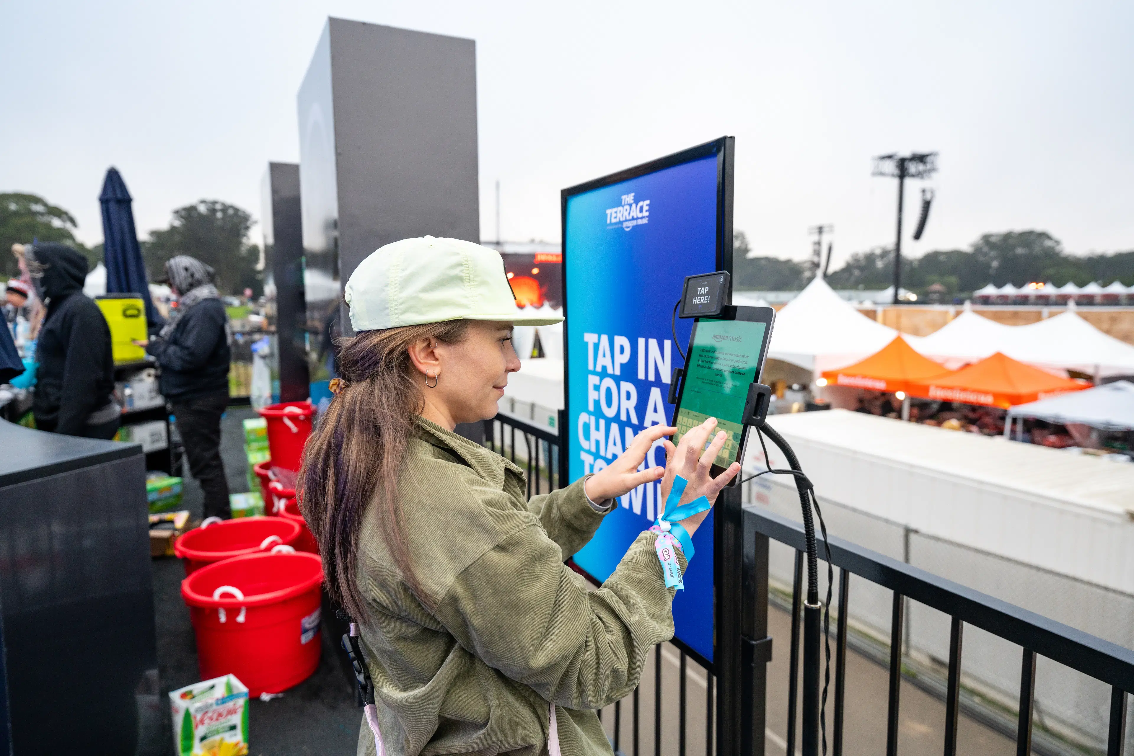 NFC data capture at festival