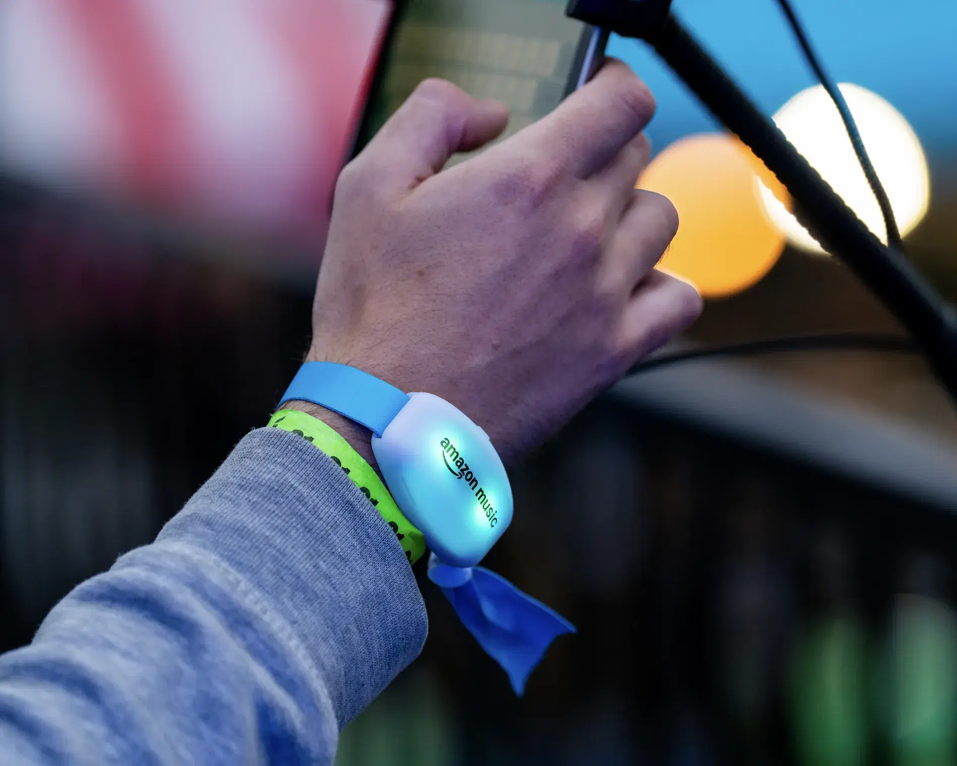 Amazon Music sponsor activation at Outside Lands using CrowdPass NFC