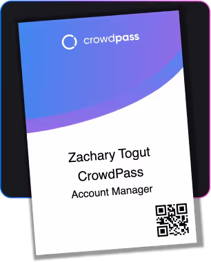 Conference badge check-in station with NFC scanning