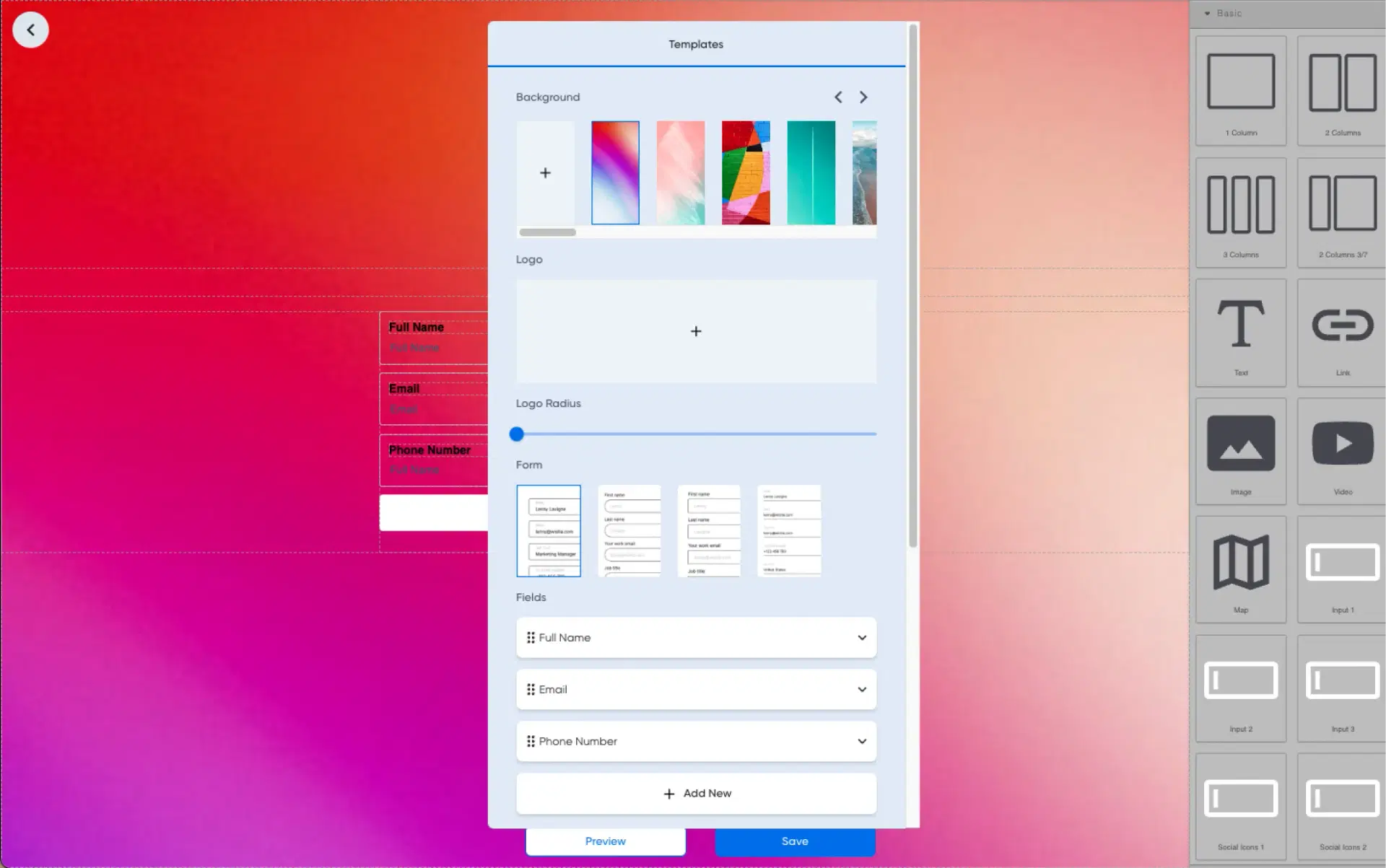 CrowdPages drag-and-drop page builder