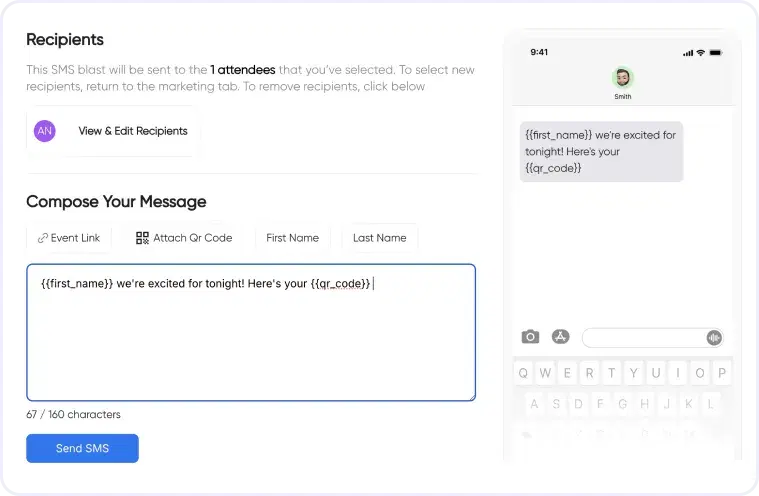 Templates Built for Event Communicators — CrowdPass feature detail