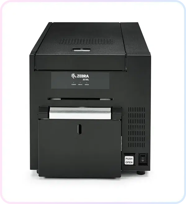 Zebra ZC10L badge printer for on-site event badge printing