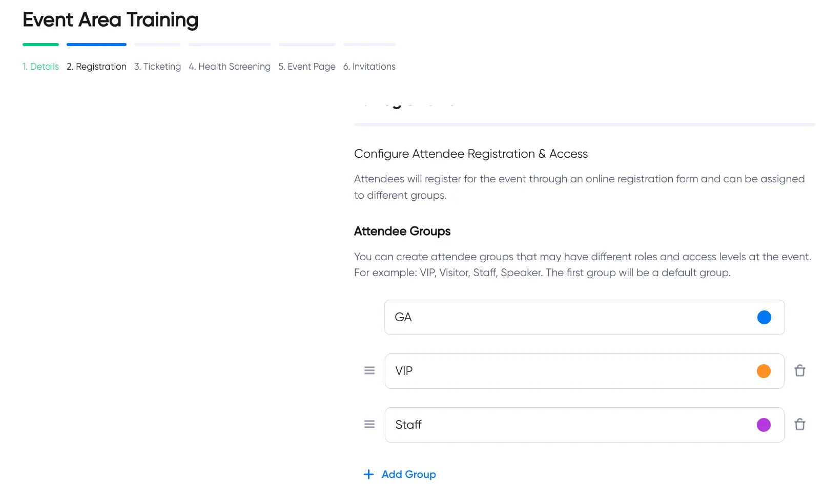 Create Groups in CrowdPass